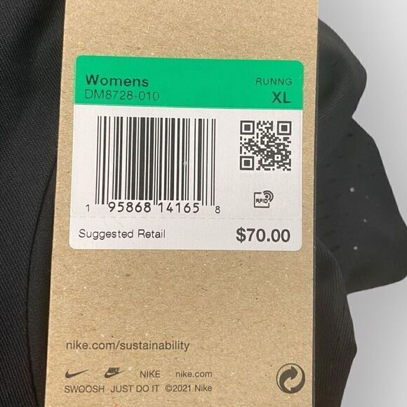 Nike Dri-FIT ADV AeroSwift Black Running Crop Top DM8728-010 Womens size XL New - Picture 7 of 7